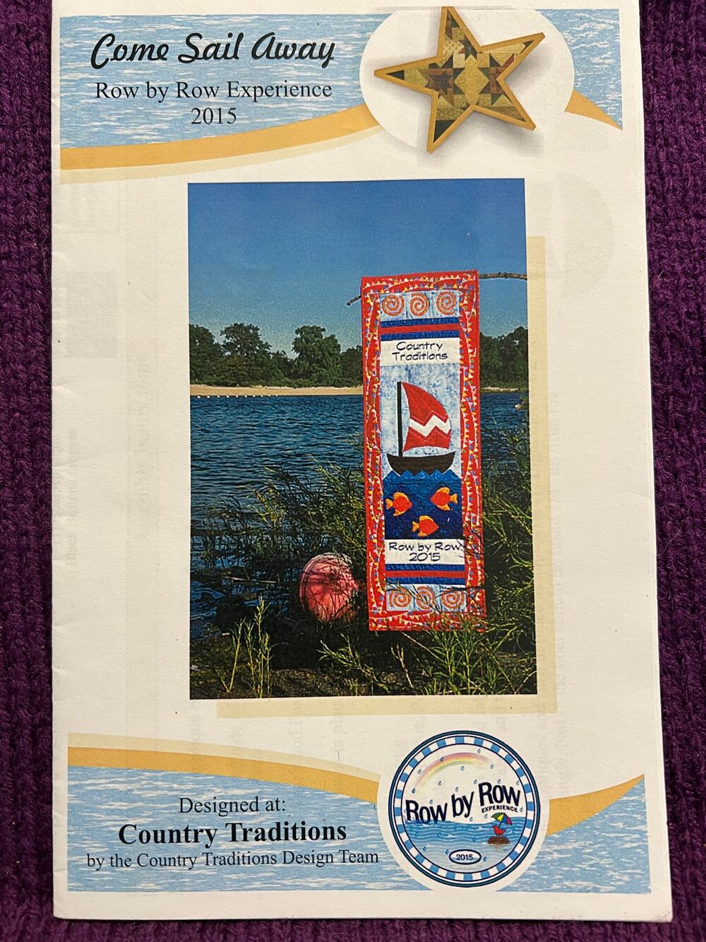 Quilt Sewing pattern table runner sailboat summer